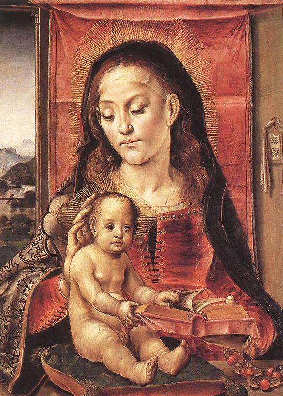 BERRUGUETE, Pedro Virgin and Child  inxt France oil painting art